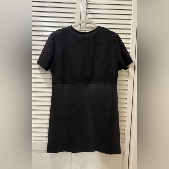Zara Black Faux Leather Mini Dress - Picture 5 of 8